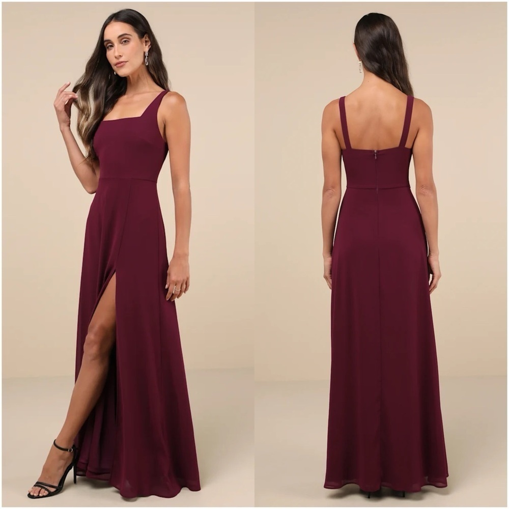 LULU’S Remarkable Arrival Plum Purple Sleeveless Maxi Dress